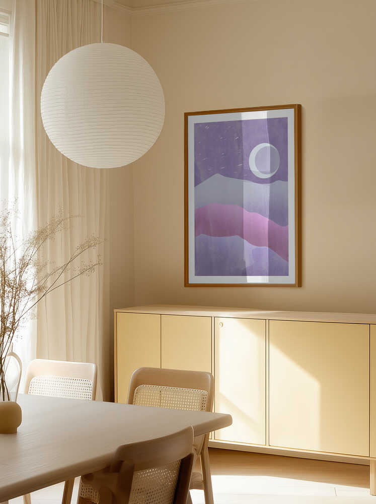 Purple Mountain Moon, arte de Fadil Roze