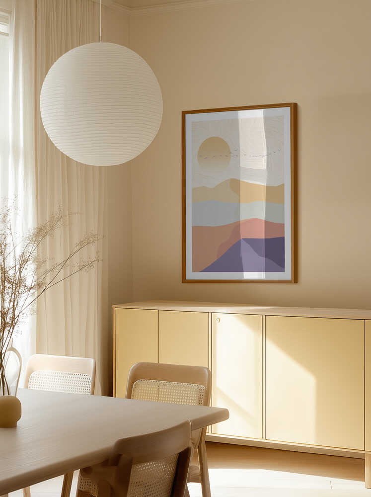 Serene Desert Horizon, arte de Fadil Roze