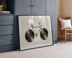 Vintage Vinyl Bicycle, arte de Florent Bodart