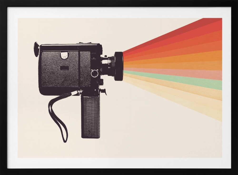 Retro Camera Rainbow Light, arte de Florent Bodart
