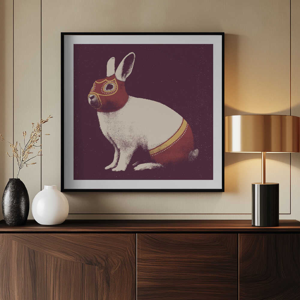 Lucha Libre Rabbit, arte de Florent Bodart