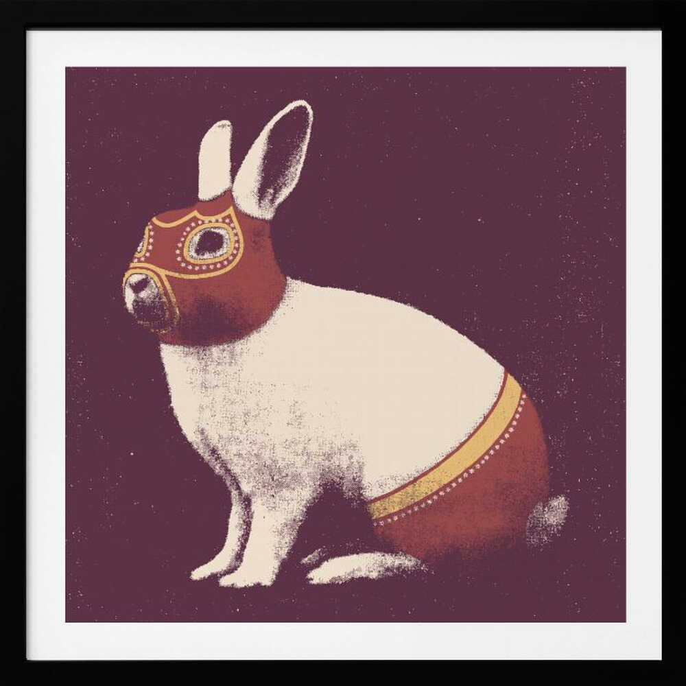 Lucha Libre Rabbit, arte de Florent Bodart