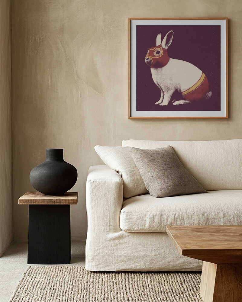 Lucha Libre Rabbit, arte de Florent Bodart