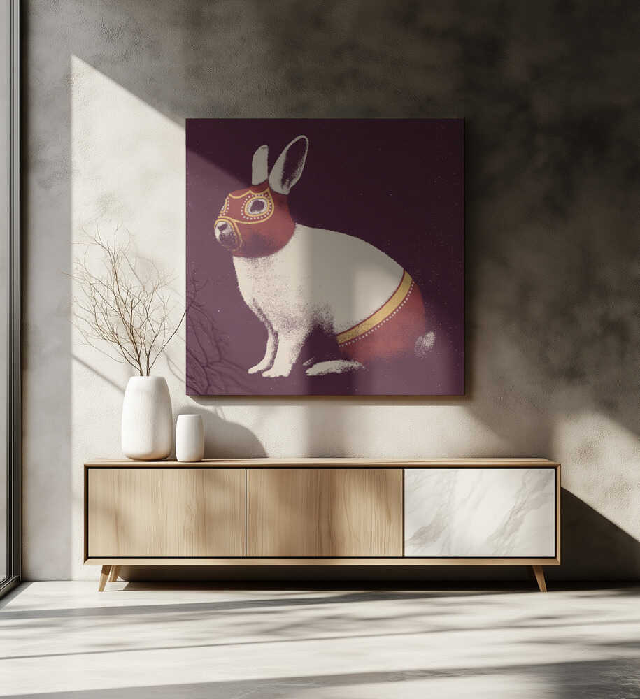 Lucha Libre Rabbit, arte de Florent Bodart