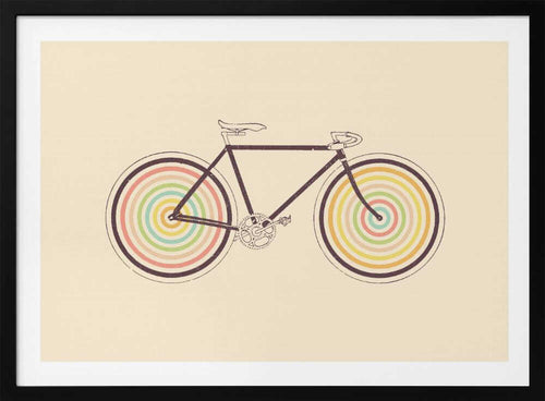 Colorful Retro Bike, arte de Florent Bodart