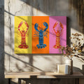 Colorful Pop Lobsters, arte de Alice Straker