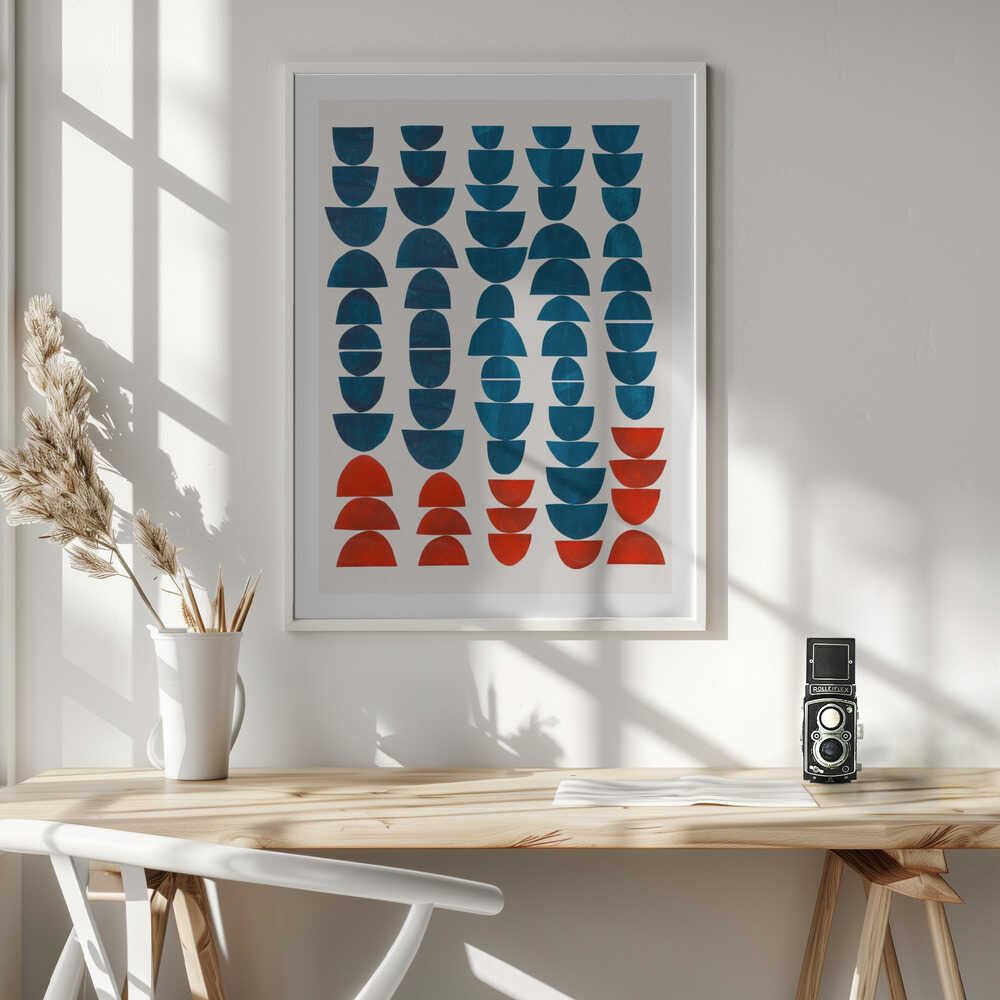 Colorful Curved Shapes, arte de Ejaaz Haniff