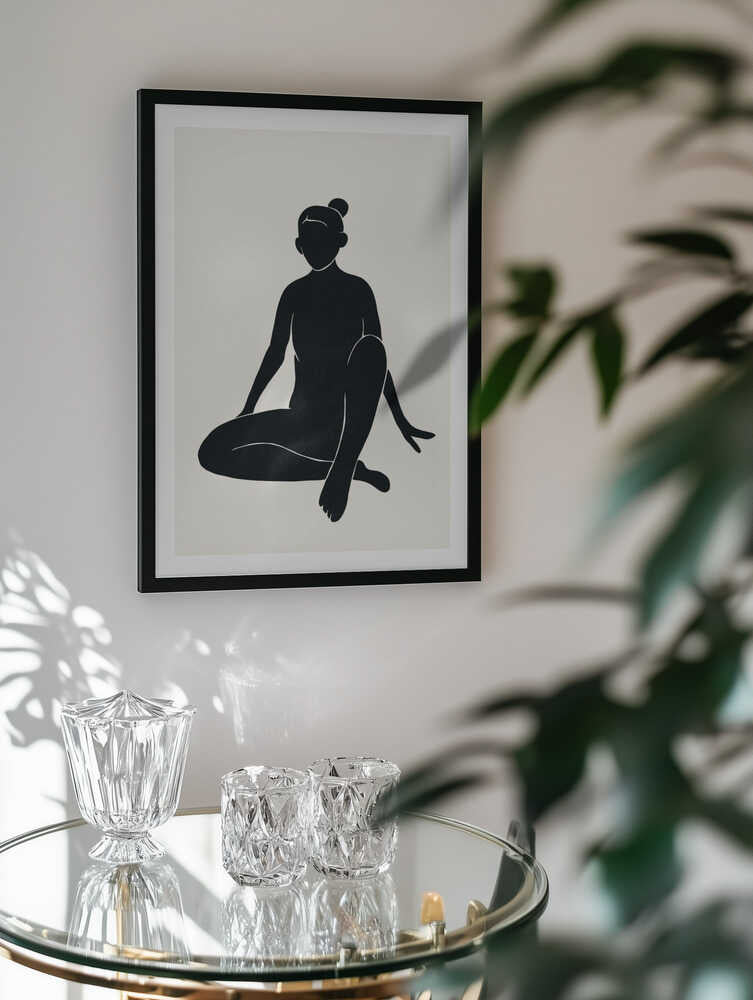 Serene Woman Silhouette, arte de jay stanley