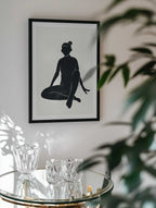 Serene Woman Silhouette, arte de jay stanley