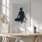 Serene Woman Silhouette, arte de jay stanley