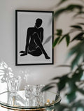 Elegant Seated Silhouette, arte de jay stanley
