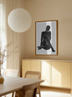 Elegant Seated Silhouette, arte de jay stanley
