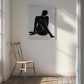 Elegant Seated Silhouette, arte de jay stanley