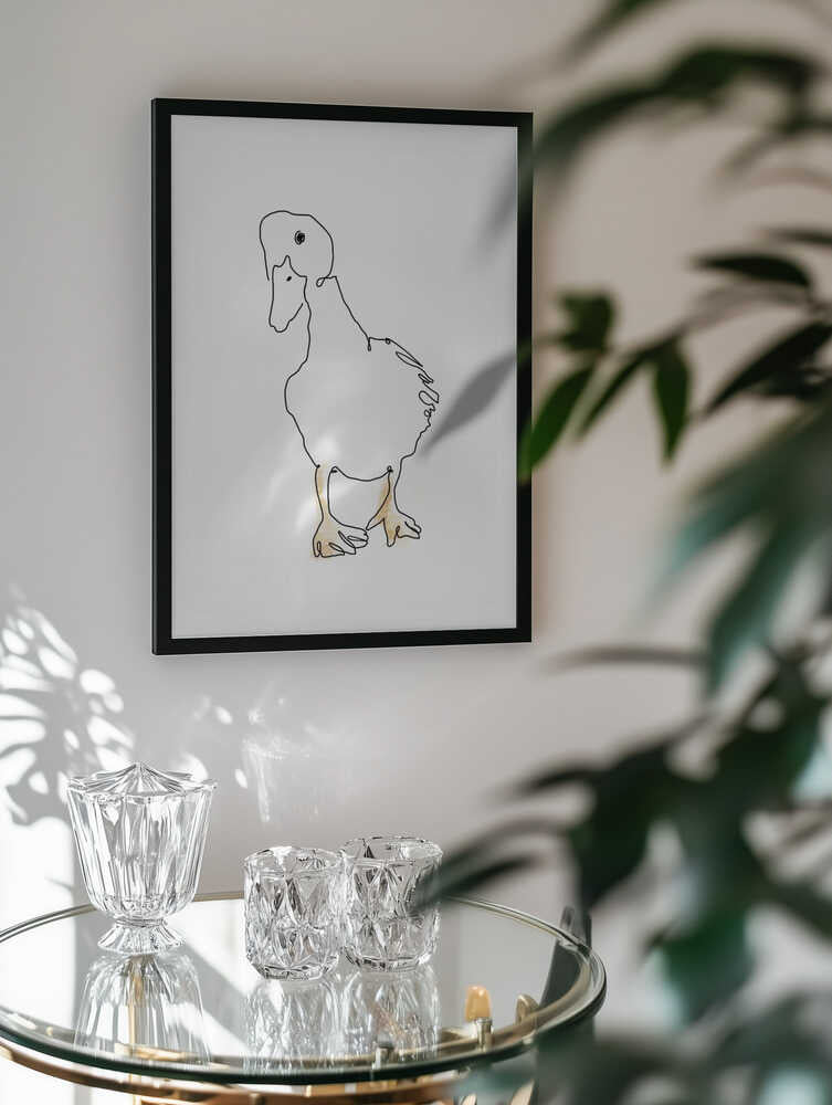 Sweet Duckling Line Art, arte de Hanna Lee Tidd