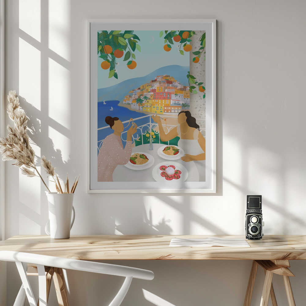 Girls in Positano, arte de Petra Lizde