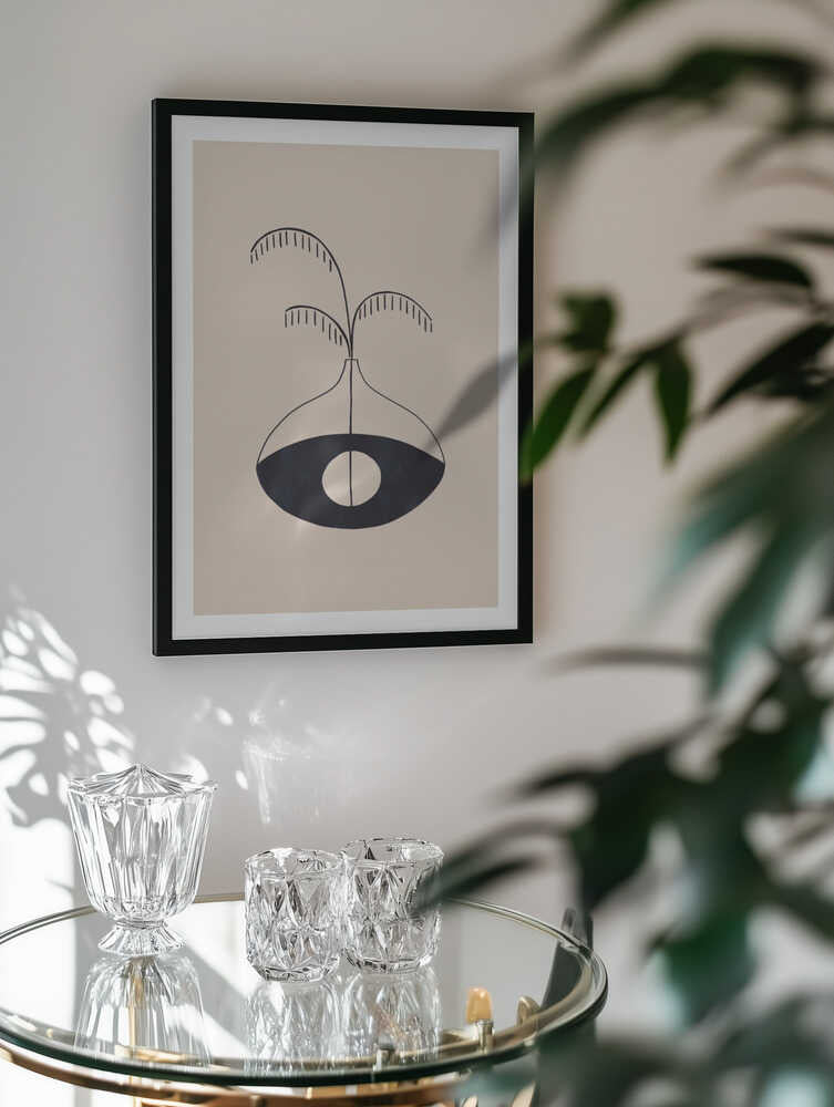 Minimalist Eye Vase, arte de Ivy Green Illustrations