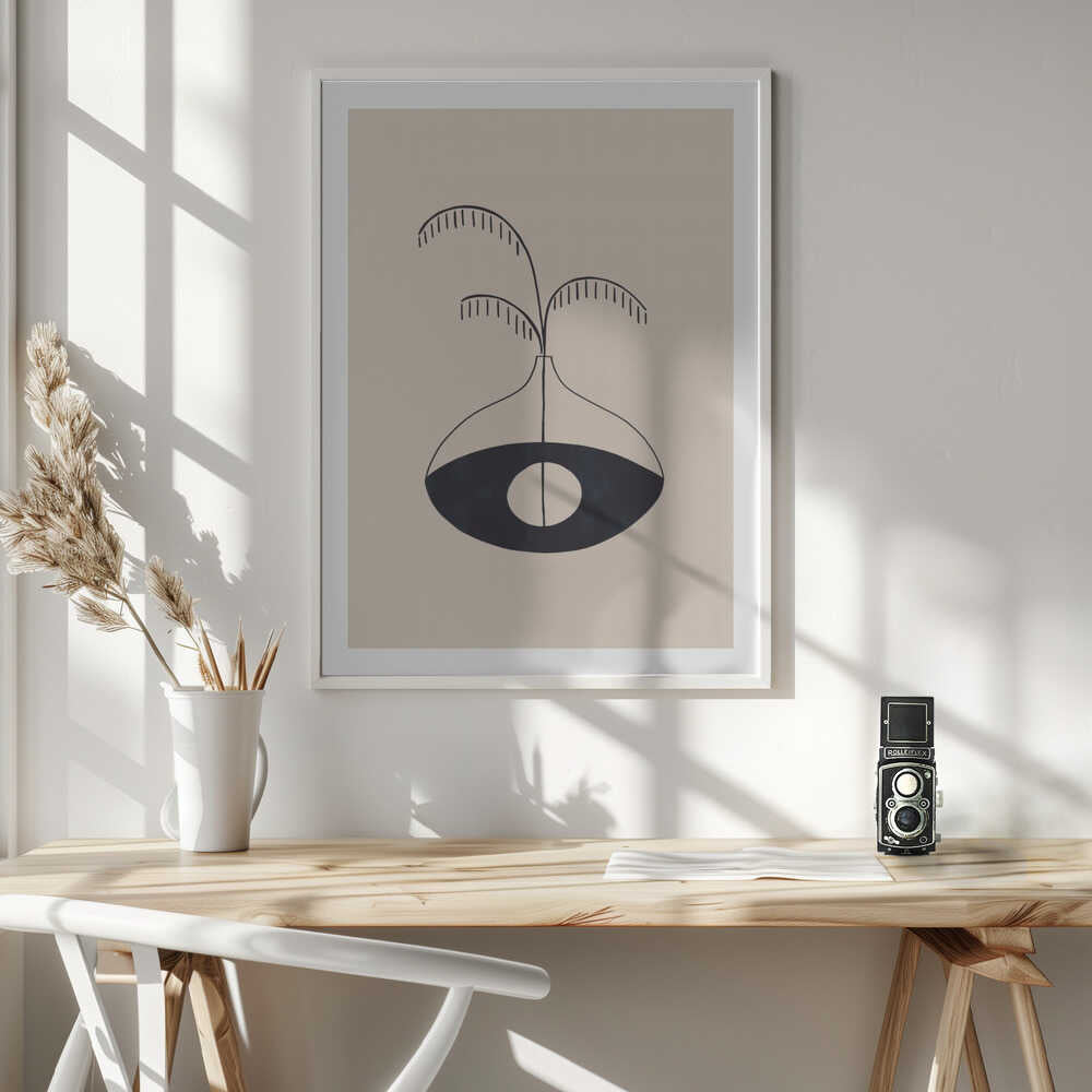 Minimalist Eye Vase, arte de Ivy Green Illustrations