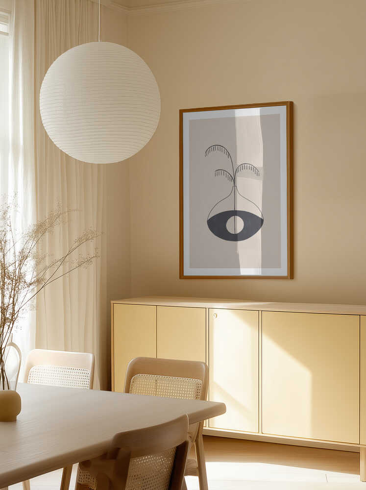 Minimalist Eye Vase, arte de Ivy Green Illustrations