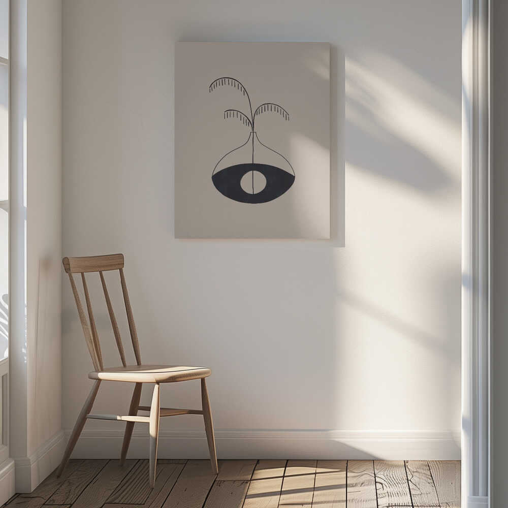 Minimalist Eye Vase, arte de Ivy Green Illustrations