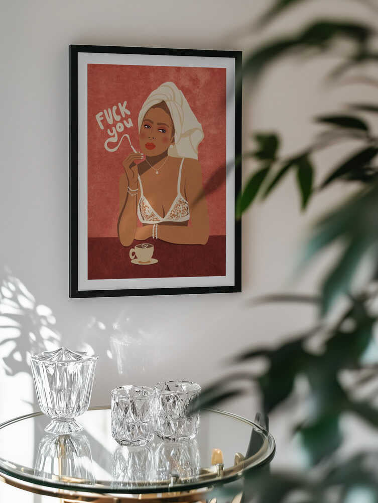 Fuck you, arte de Raissa Oltmanns