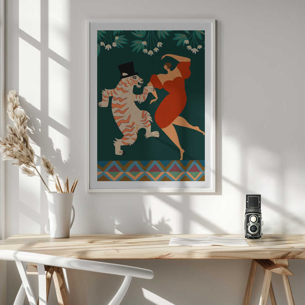 A Date With a Wild Cat, arte de Arty Guava