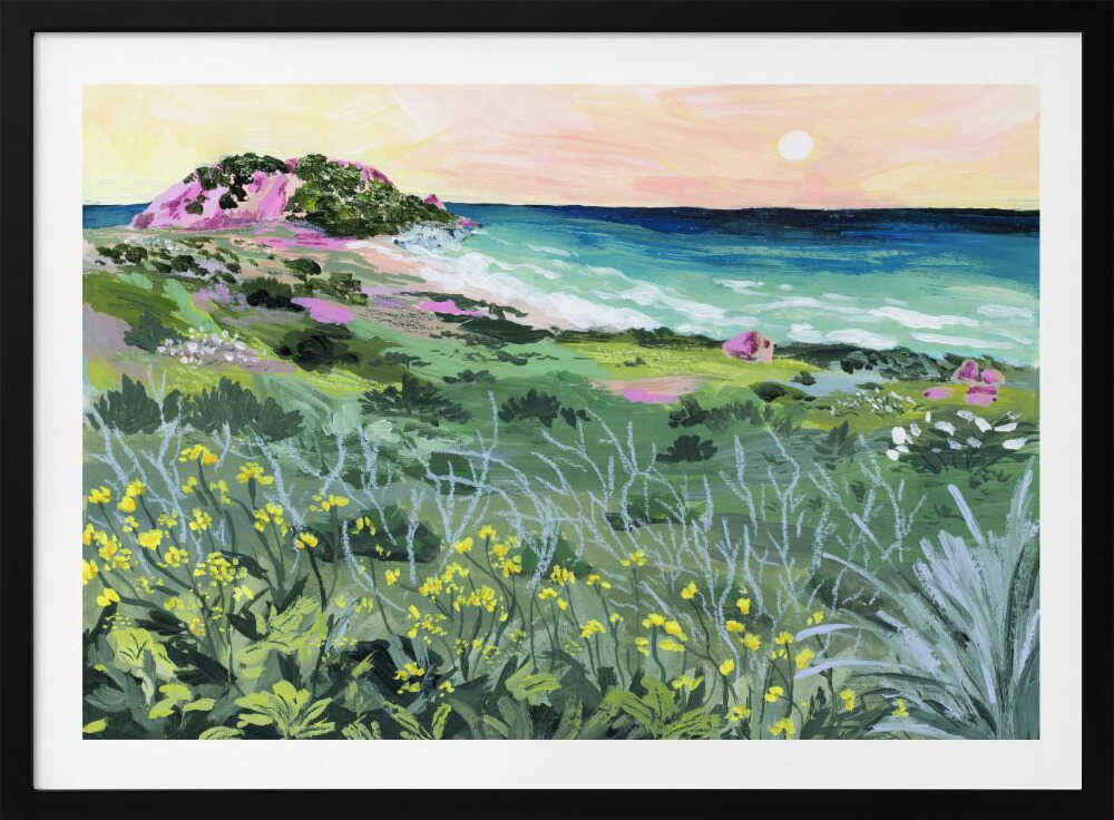 Wild Coast Sunset, arte de Sarah Gesek