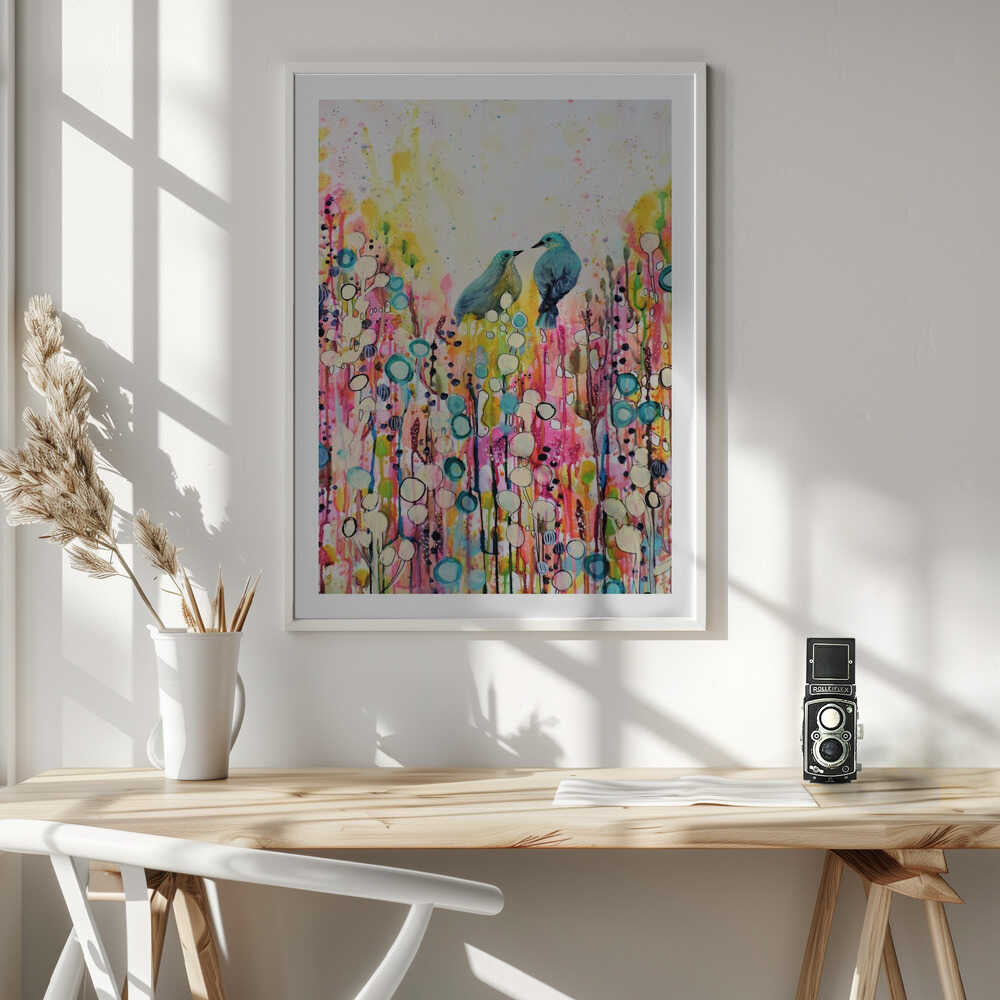Dreamy Garden Birds, arte de Sylvie Demers