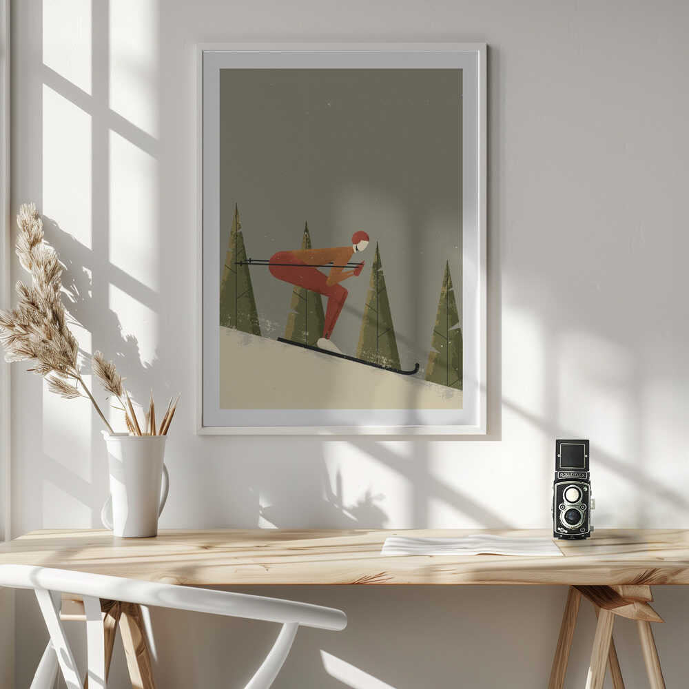 Downhill Skier, arte de The Creating Mind