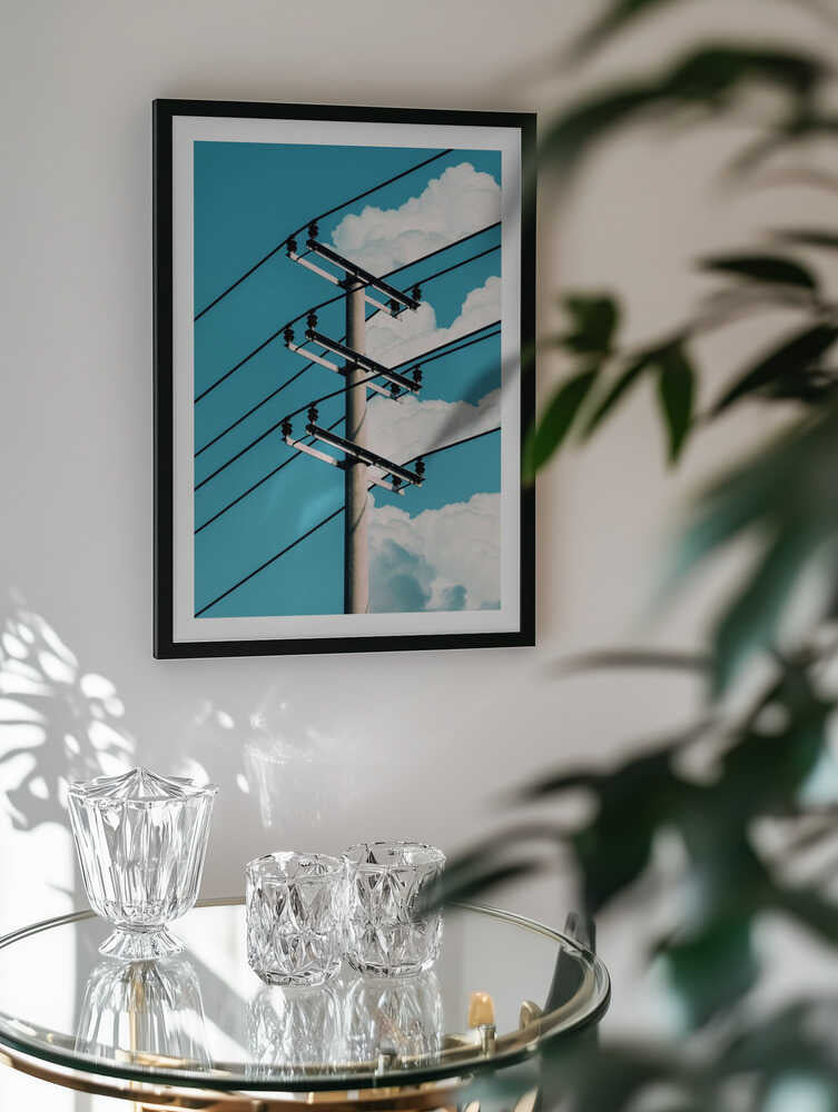 Blue Sky Wires, arte de Ariz Rab