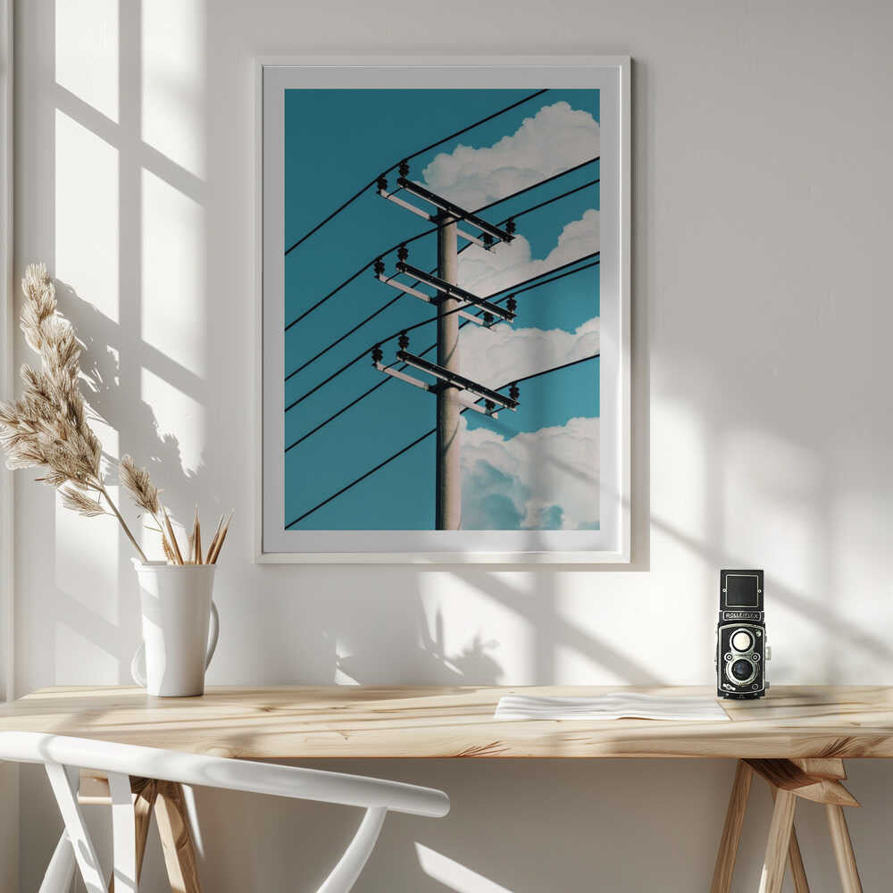 Blue Sky Wires, arte de Ariz Rab