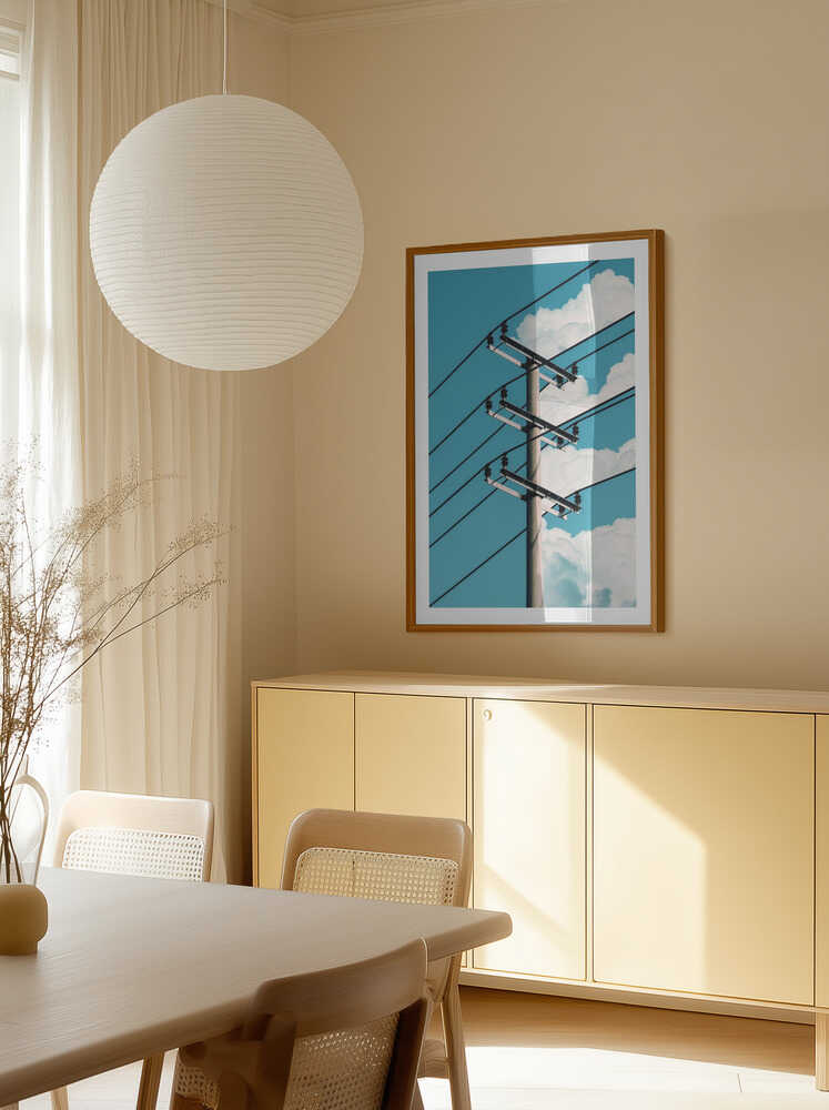 Blue Sky Wires, arte de Ariz Rab