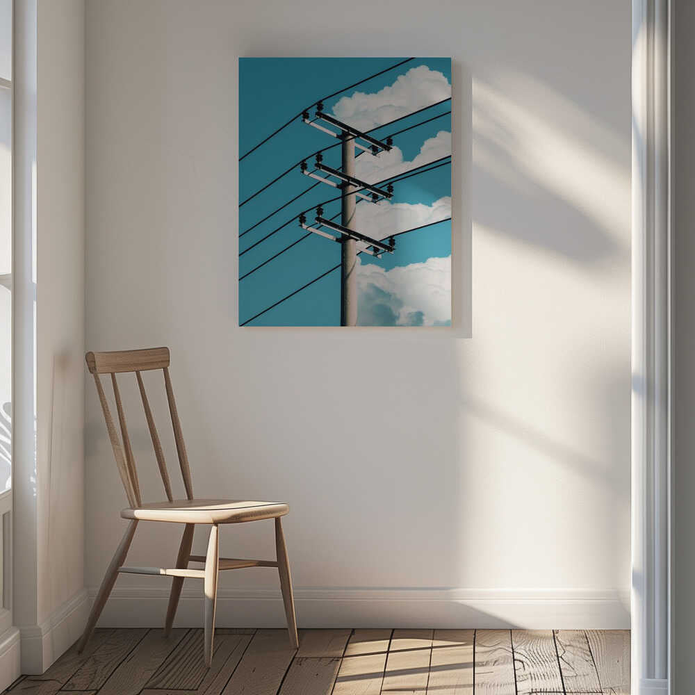 Blue Sky Wires, arte de Ariz Rab
