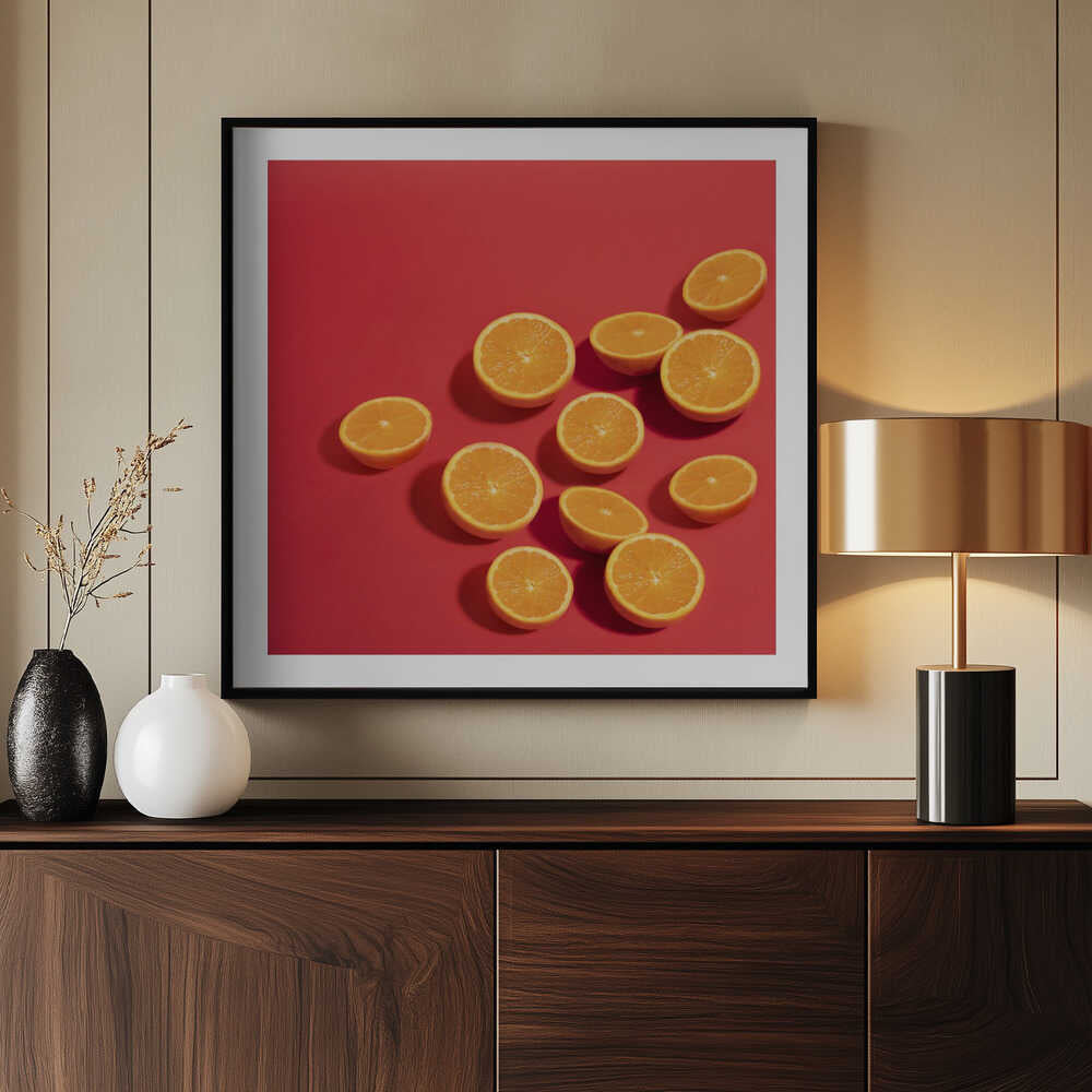 Sunny Orange Halves, arte de Julia Ramiro