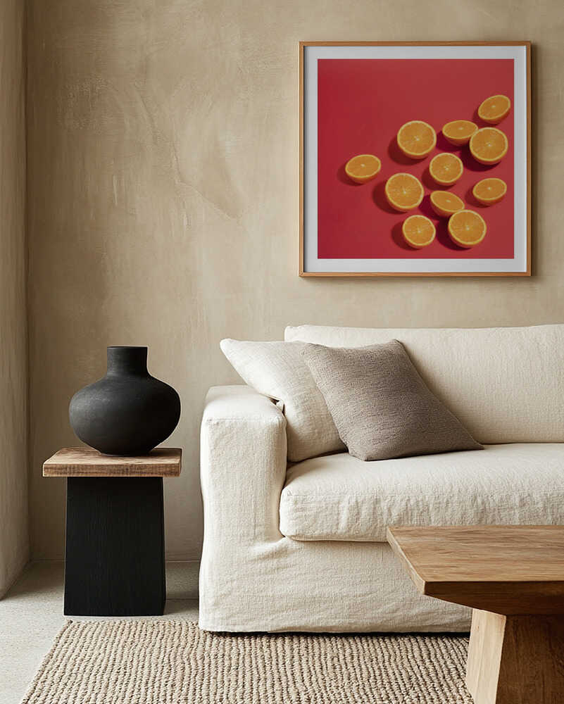 Sunny Orange Halves, arte de Julia Ramiro