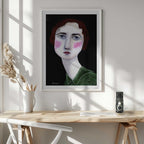 Mysterious Woman In Green, arte de Sharyn Bursic