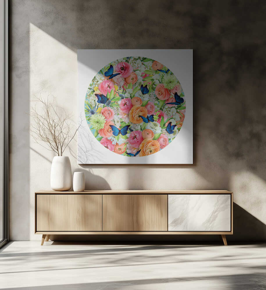 Vibrant Butterfly Garden, arte de Sue Skellern