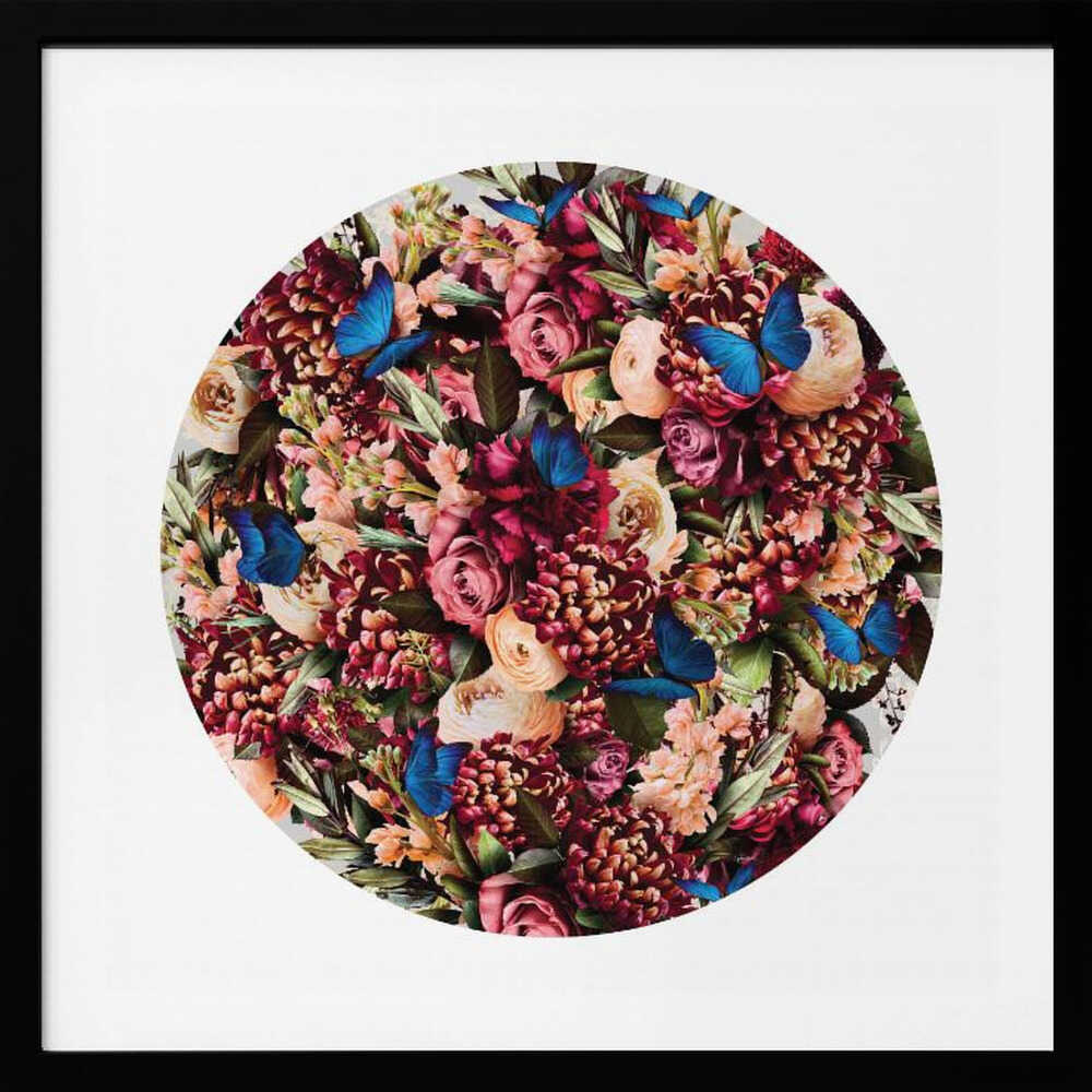 Deep Floral Butterflies, arte de Sue Skellern