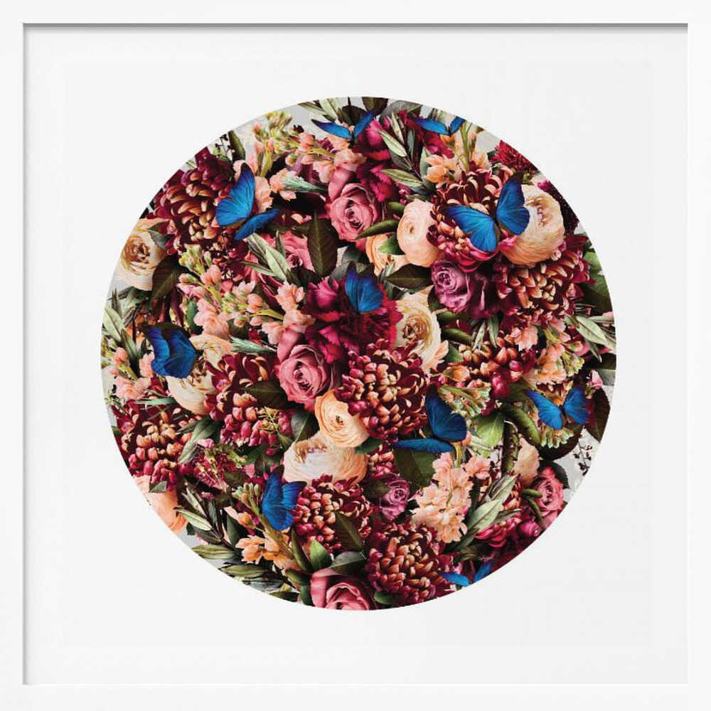 Deep Floral Butterflies, arte de Sue Skellern