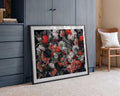 Dark Floral Butterflies, arte de Sue Skellern