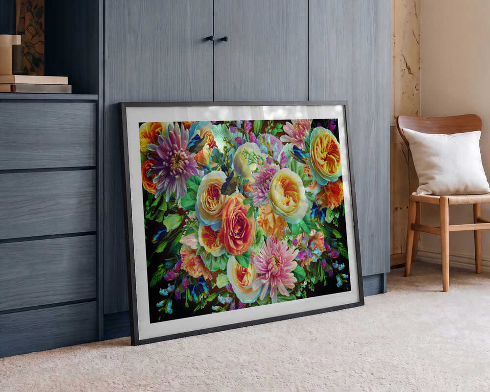 Vibrant Floral Bouquet, arte de Sue Skellern