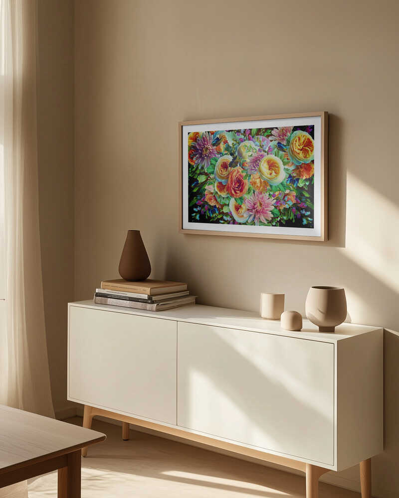 Vibrant Floral Bouquet, arte de Sue Skellern