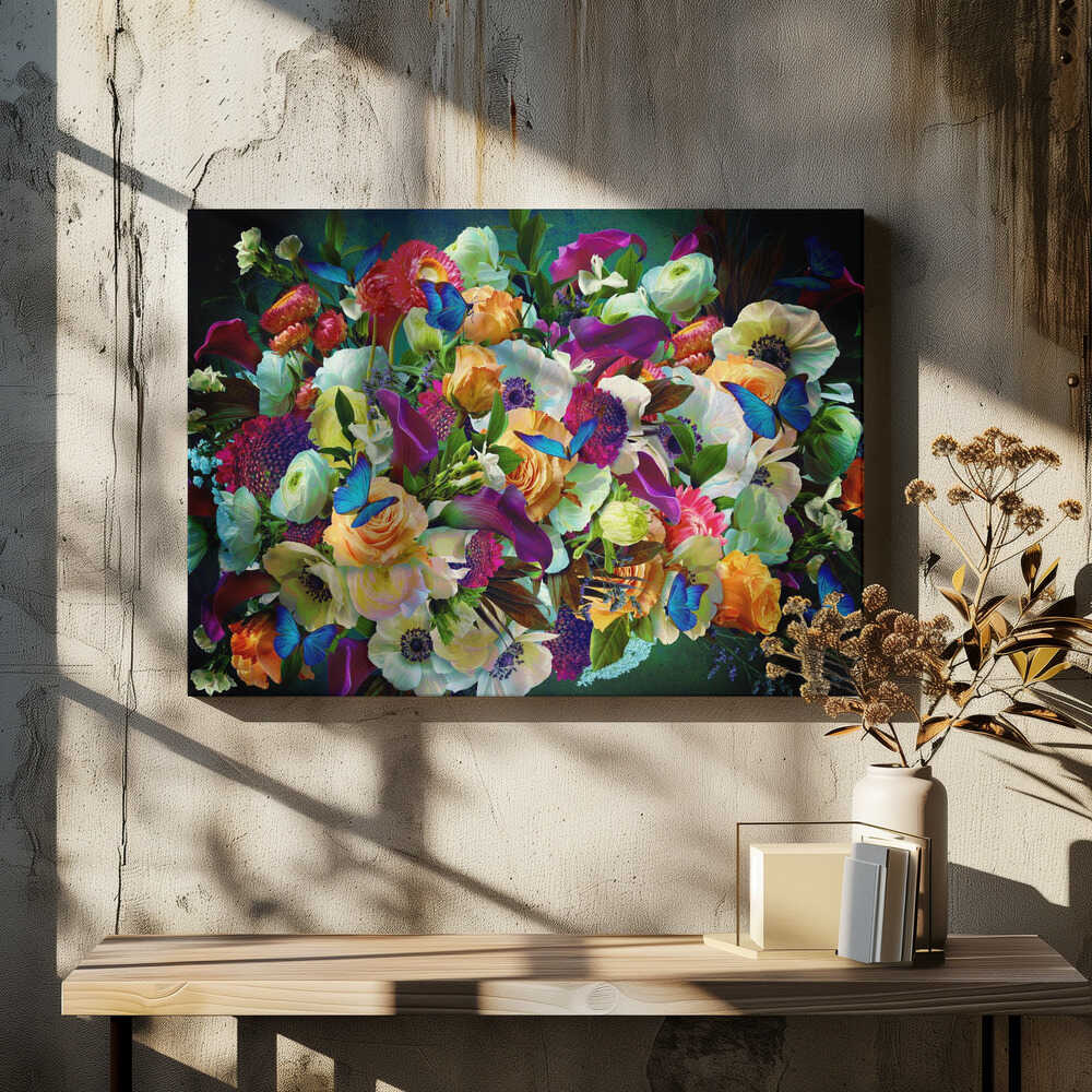 Vibrant Butterfly Bouquet, arte de Sue Skellern