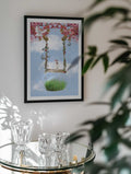 Whimsical Rabbit Swing, arte de Sue Skellern