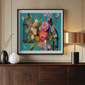 Vibrant Floral Aviary, arte de Sue Skellern