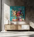 Vibrant Floral Aviary, arte de Sue Skellern