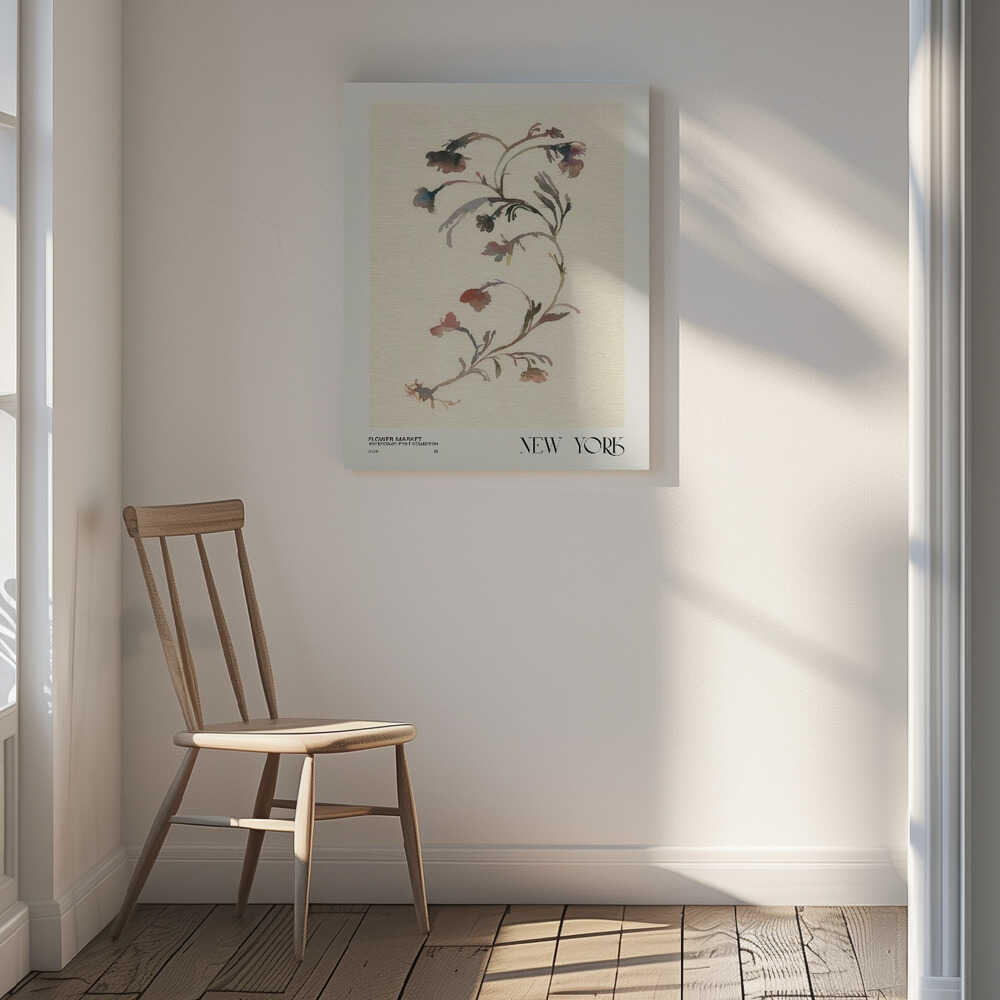 Watercolor print collection. Flower market - New York, arte de NKTN