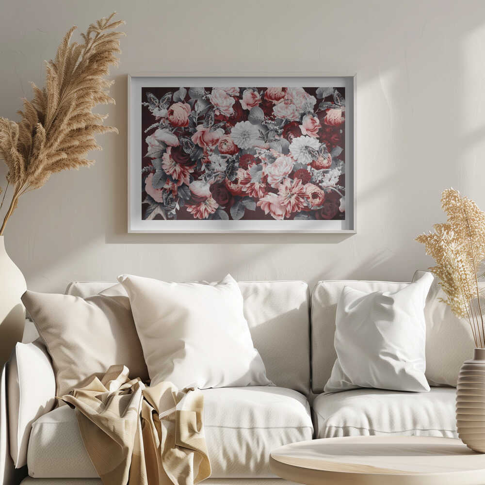 Dark Floral Bouquet, arte de Sue Skellern