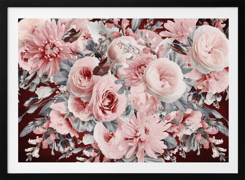 Romantic Rose Bouquet, arte de Sue Skellern