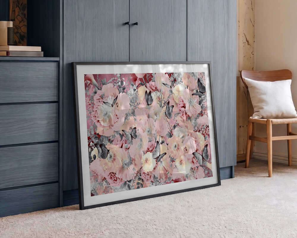 Dreamy Pink Blooms, arte de Sue Skellern