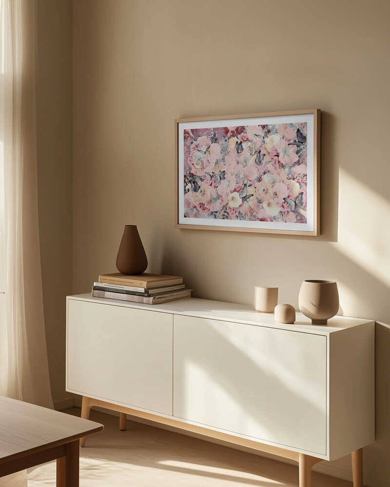 Dreamy Pink Blooms, arte de Sue Skellern